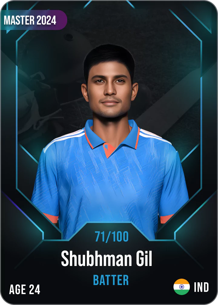 Shubhman Gill India cricket BATTER NFT