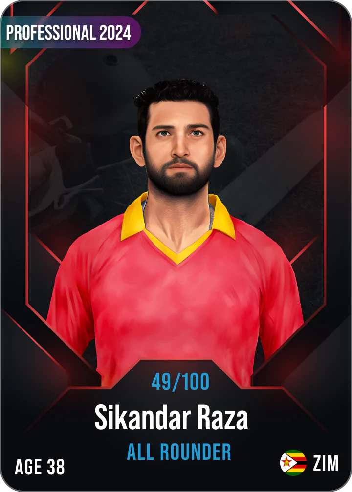 Sikandar Raza Zimbabwe cricket ALL ROUNDER NFT